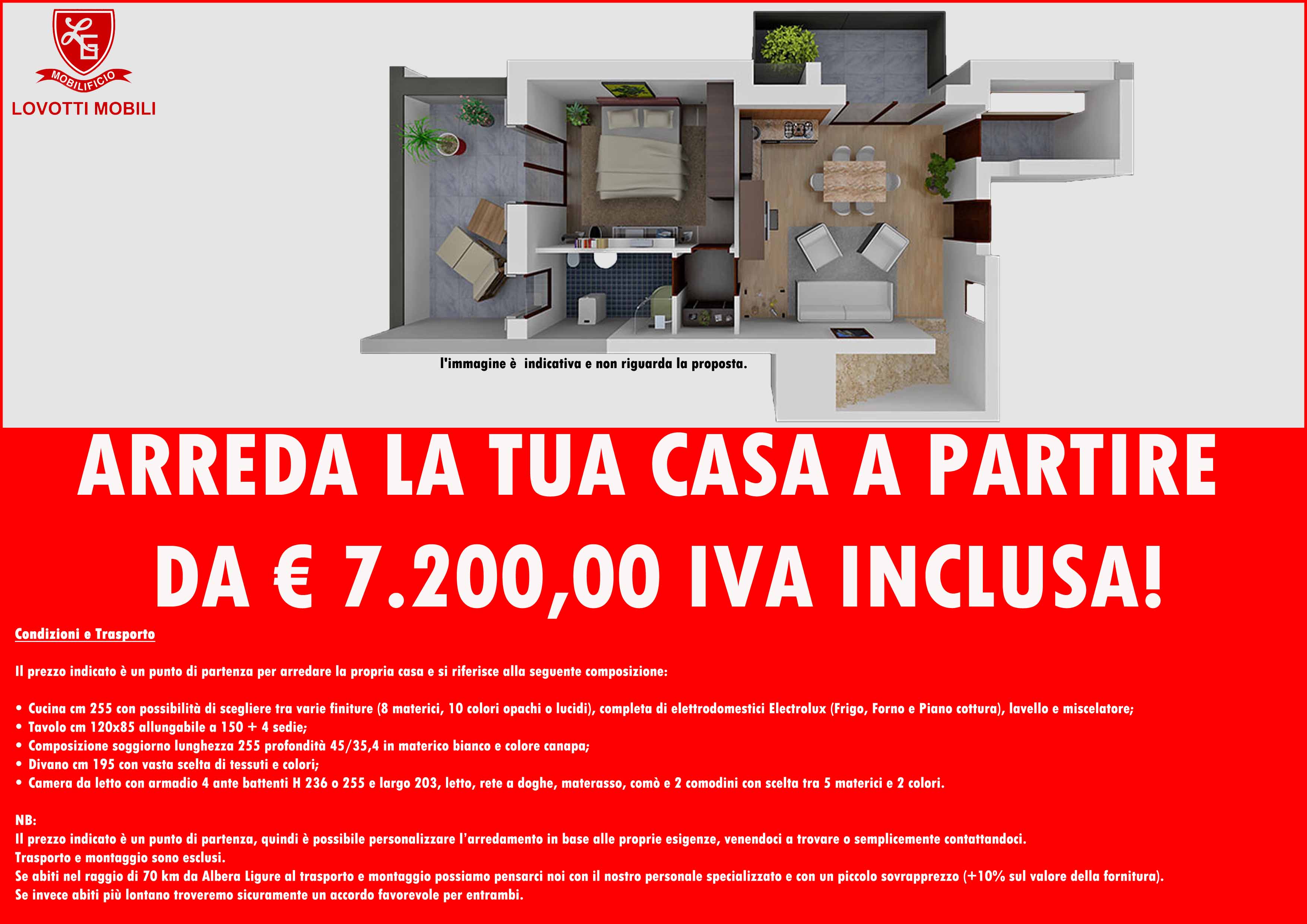 soluzione d' arredo light